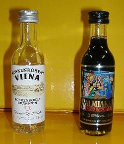 Kossu と Salmari のミニボトル